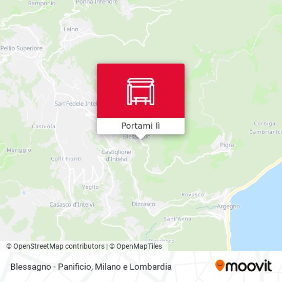 Mappa Blessagno - Panificio