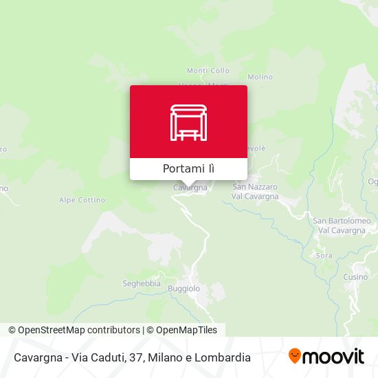 Mappa Cavargna - Via Caduti, 37