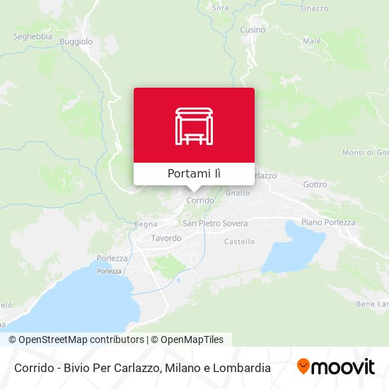 Mappa Corrido - Bivio Per Carlazzo