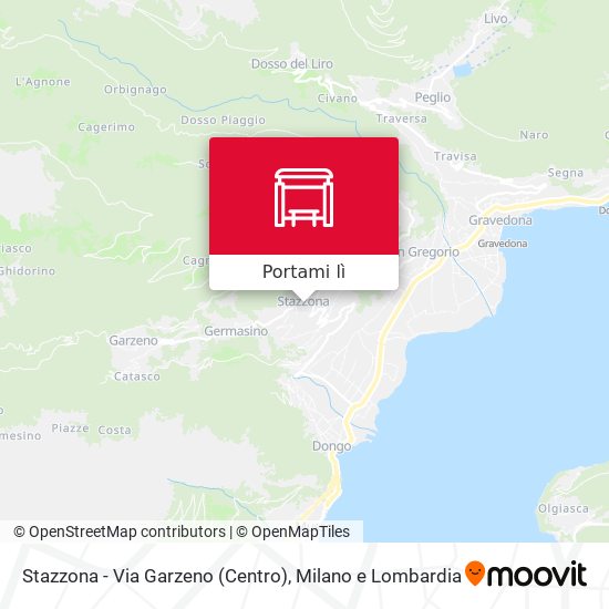 Mappa Stazzona - Via Garzeno (Centro)