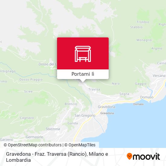 Mappa Gravedona - Fraz. Traversa (Rancio)