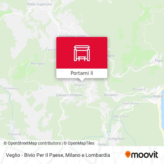 Mappa Veglio - Bivio Per Il Paese