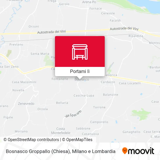 Mappa Bosnasco Groppallo (Chiesa)