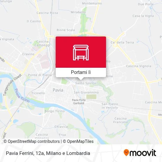 Mappa Pavia Ferrini, 12a