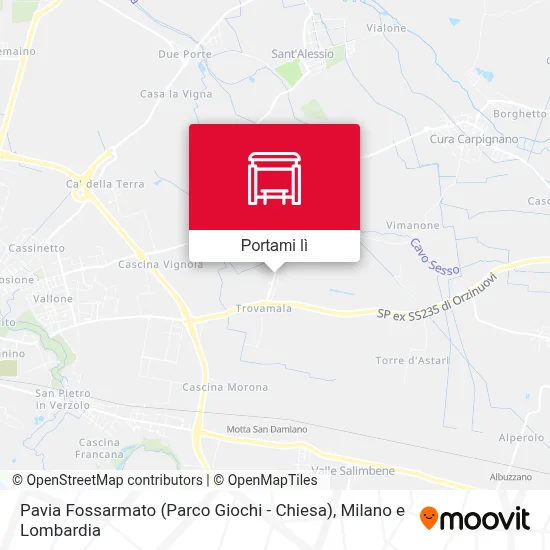 Mappa Pavia Fossarmato (Parco Giochi - Chiesa)