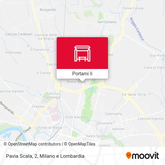 Mappa Pavia Scala, 2
