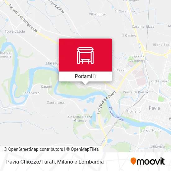 Mappa Pavia Chiozzo/Turati