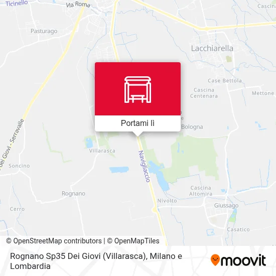 Mappa Rognano Sp35 Dei Giovi (Villarasca)