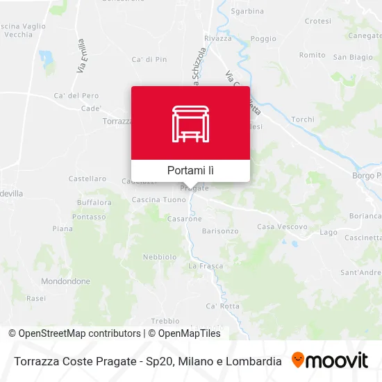 Mappa Torrazza Coste Pragate - Sp20