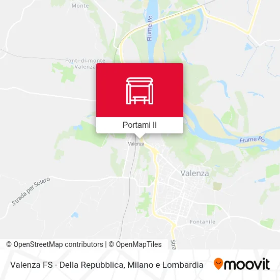 Mappa Valenza FS - Della Repubblica