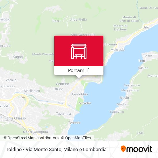 Mappa Toldino - Via Monte Santo