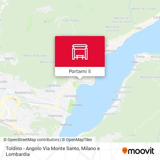 Mappa Toldino - Angolo Via Monte Santo