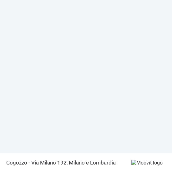 Mappa Cogozzo - Via Milano 192