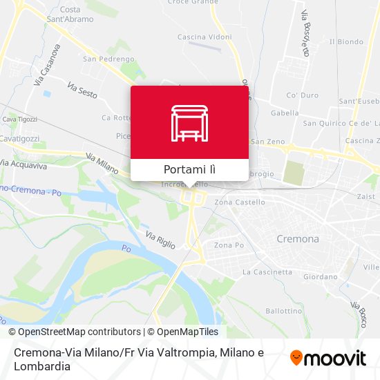 Mappa Cremona-Via Milano / Fr Via Valtrompia