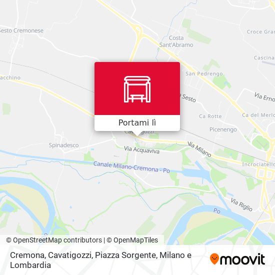Mappa Cremona, Cavatigozzi, Piazza Sorgente