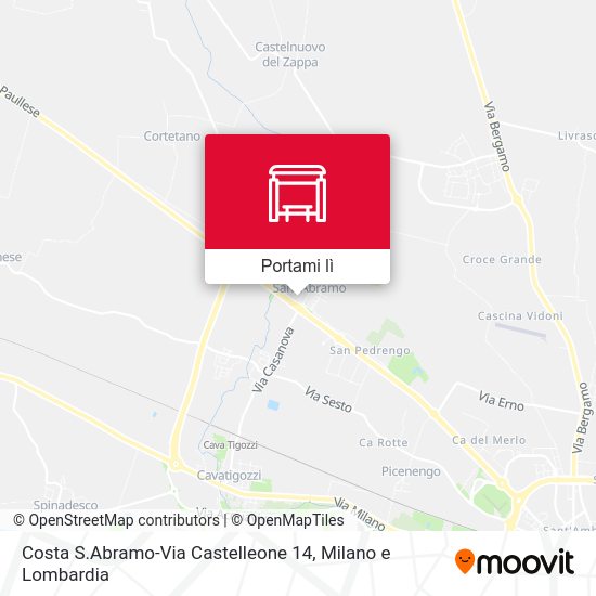 Mappa Costa S.Abramo-Via Castelleone 14