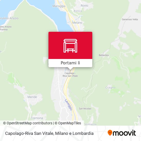 Mappa Capolago-Riva San Vitale