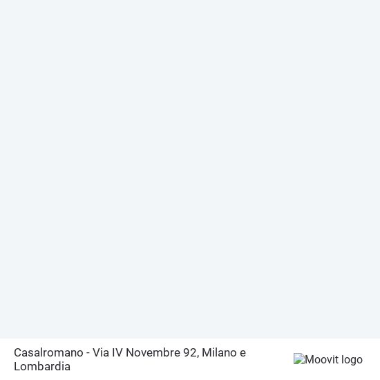 Mappa Casalromano - Via IV Novembre 92