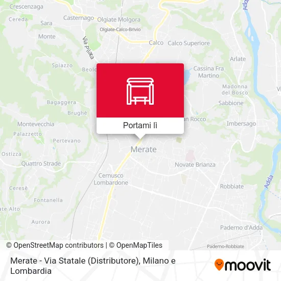 Mappa Merate - Via Statale (Distributore)