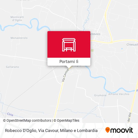 Mappa Robecco D'Oglio, Via Cavour