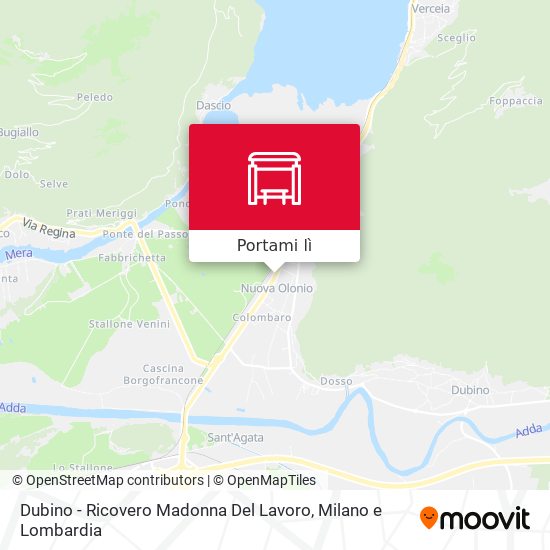 Mappa Dubino - Ricovero Madonna Del Lavoro