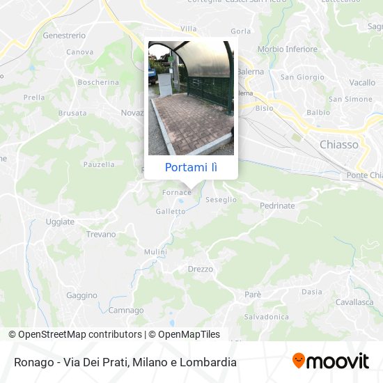 Mappa Ronago - Via Dei Prati