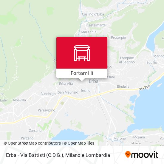 Mappa Erba - Via Battisti (C.D.G.)
