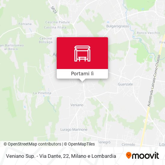 Mappa Veniano Sup. - Via Dante, 22