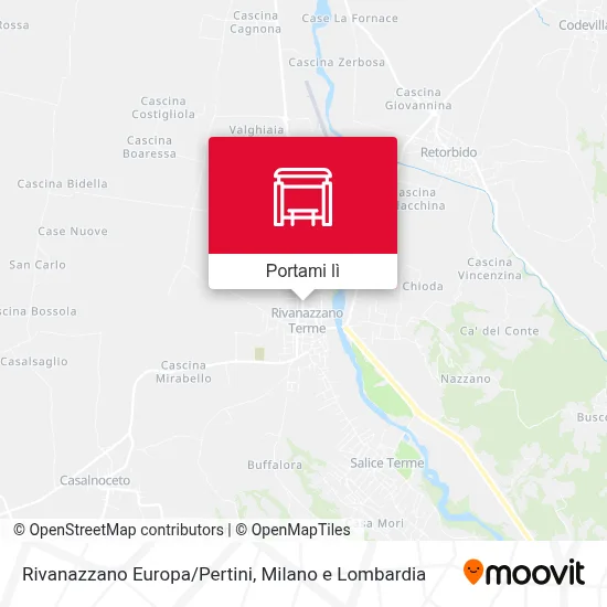 Mappa Rivanazzano Europa/Pertini