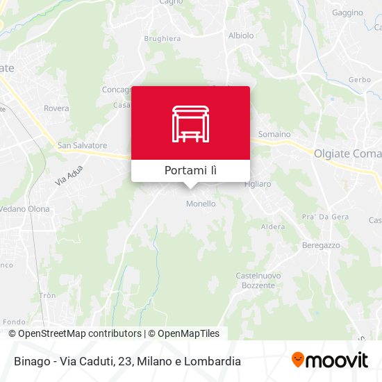 Mappa Binago - Via Caduti, 23