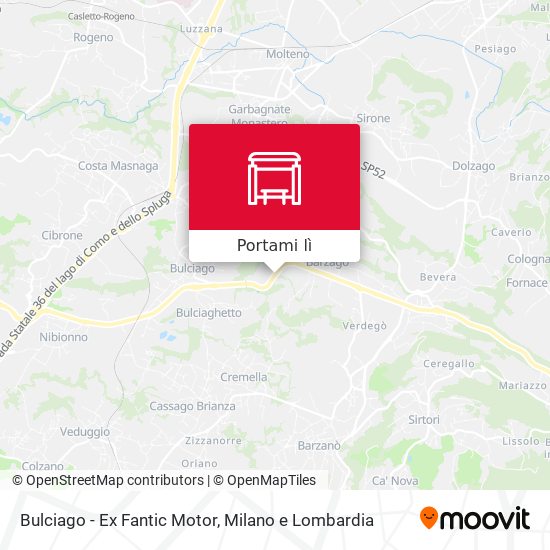 Mappa Bulciago - Ex Fantic Motor