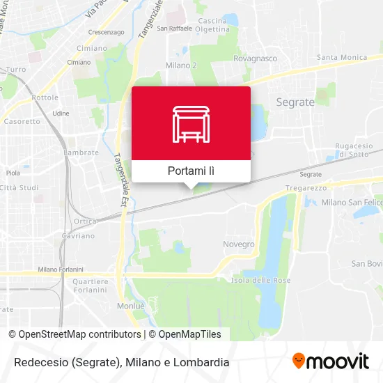 Mappa Redecesio (Segrate)