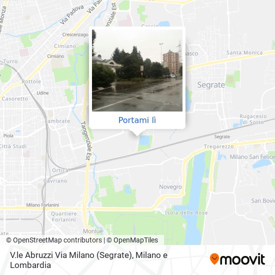 Mappa V.le Abruzzi Via Milano (Segrate)