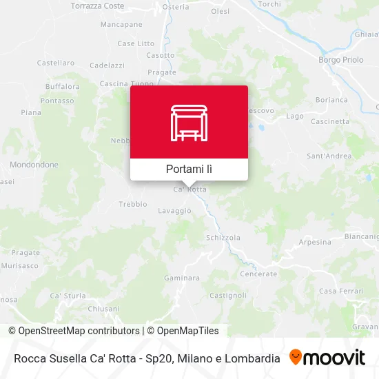 Mappa Rocca Susella Ca' Rotta - Sp20