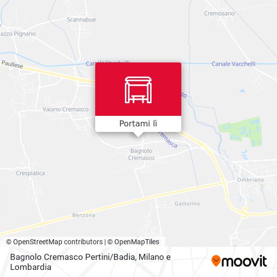 Mappa Bagnolo Cremasco Pertini/Badia