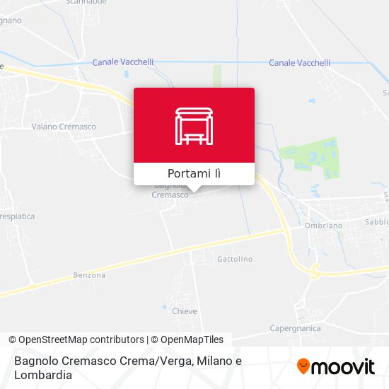 Mappa Bagnolo Cremasco Crema/Verga