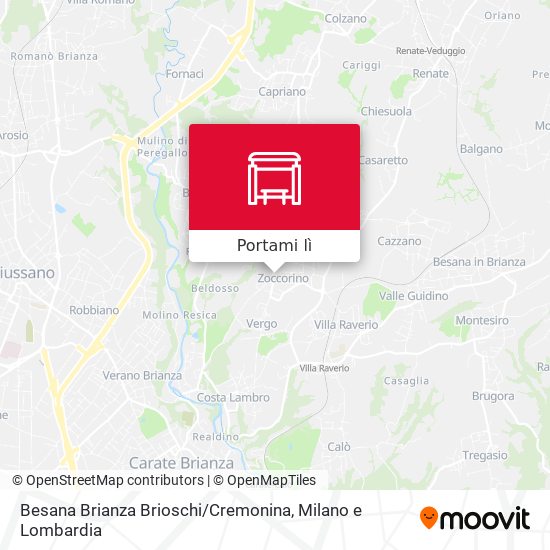 Mappa Besana Brianza Brioschi / Cremonina