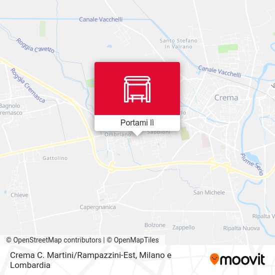 Mappa Crema C. Martini / Rampazzini-Est