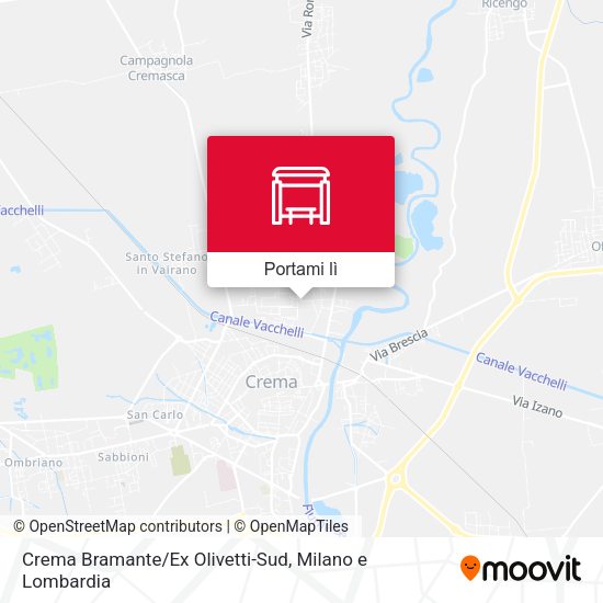 Mappa Crema Bramante/Ex Olivetti-Sud