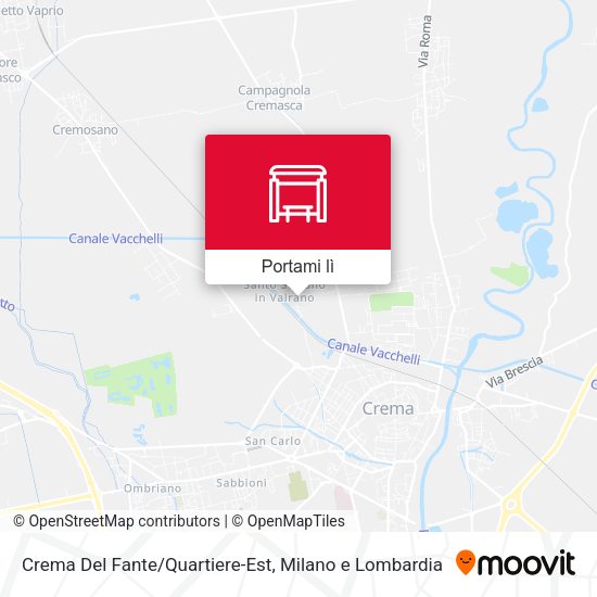 Mappa Crema Del Fante/Quartiere-Est