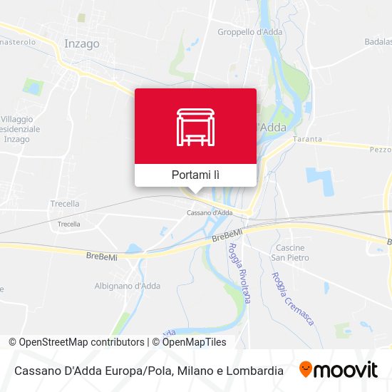 Mappa Cassano D'Adda Europa/Pola