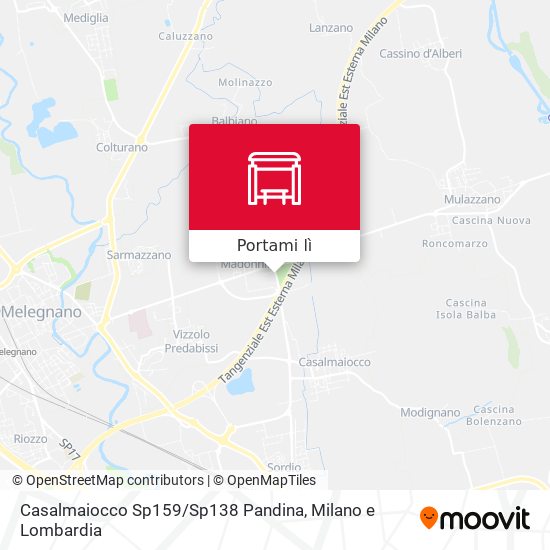 Mappa Casalmaiocco Sp159 / Sp138 Pandina