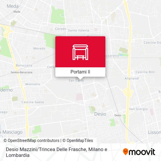 Mappa Desio Mazzini / Trincea Delle Frasche
