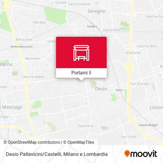 Mappa Desio Pallavicini/Castelli