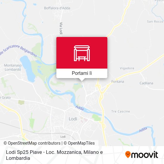 Mappa Lodi Sp25 Piave - Loc. Mozzanica