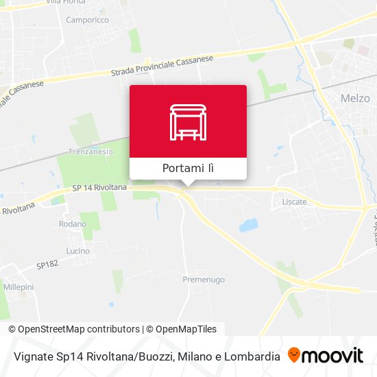 Mappa Vignate Sp14 Rivoltana/Buozzi