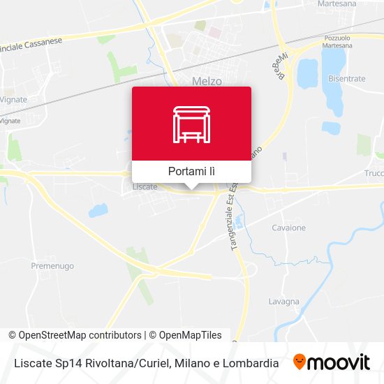 Mappa Liscate Sp14 Rivoltana/Curiel