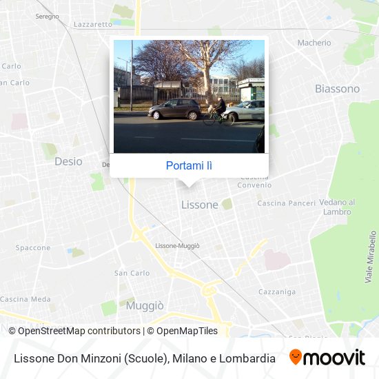 Mappa Lissone Don Minzoni (Scuole)