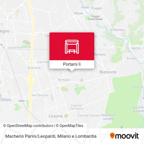 Mappa Macherio Parini/Leopardi
