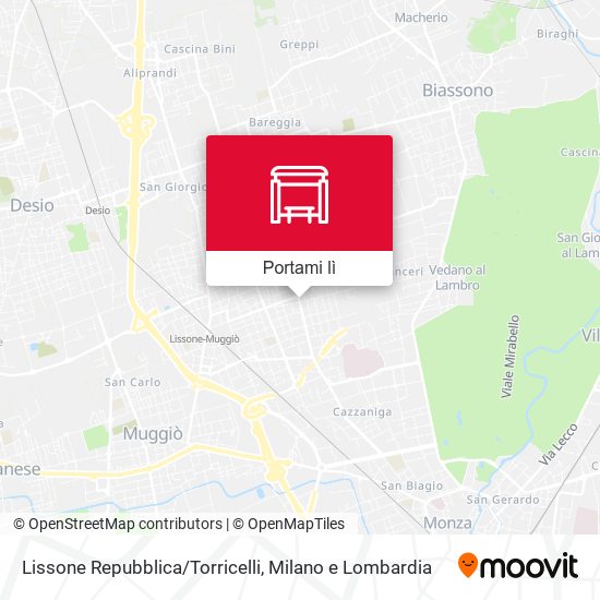 Mappa Lissone Repubblica/Torricelli